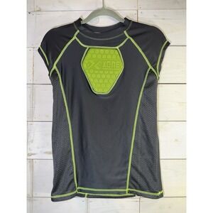 Boys XZone Black Lime Baseball Heart Guard Shirt Chest Protector Youth Large